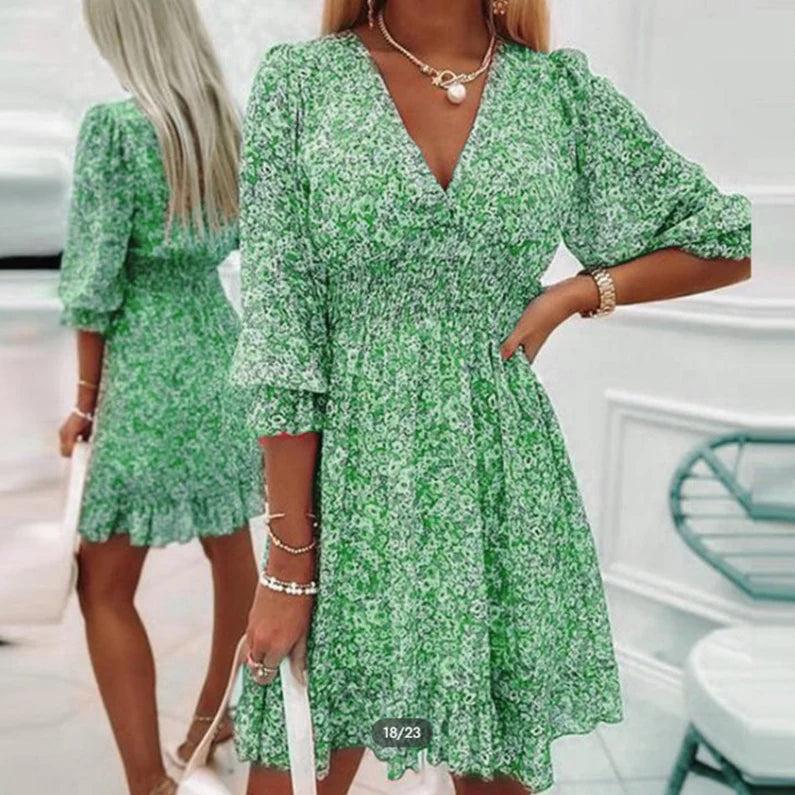 Vera | Elegant Floral Dress