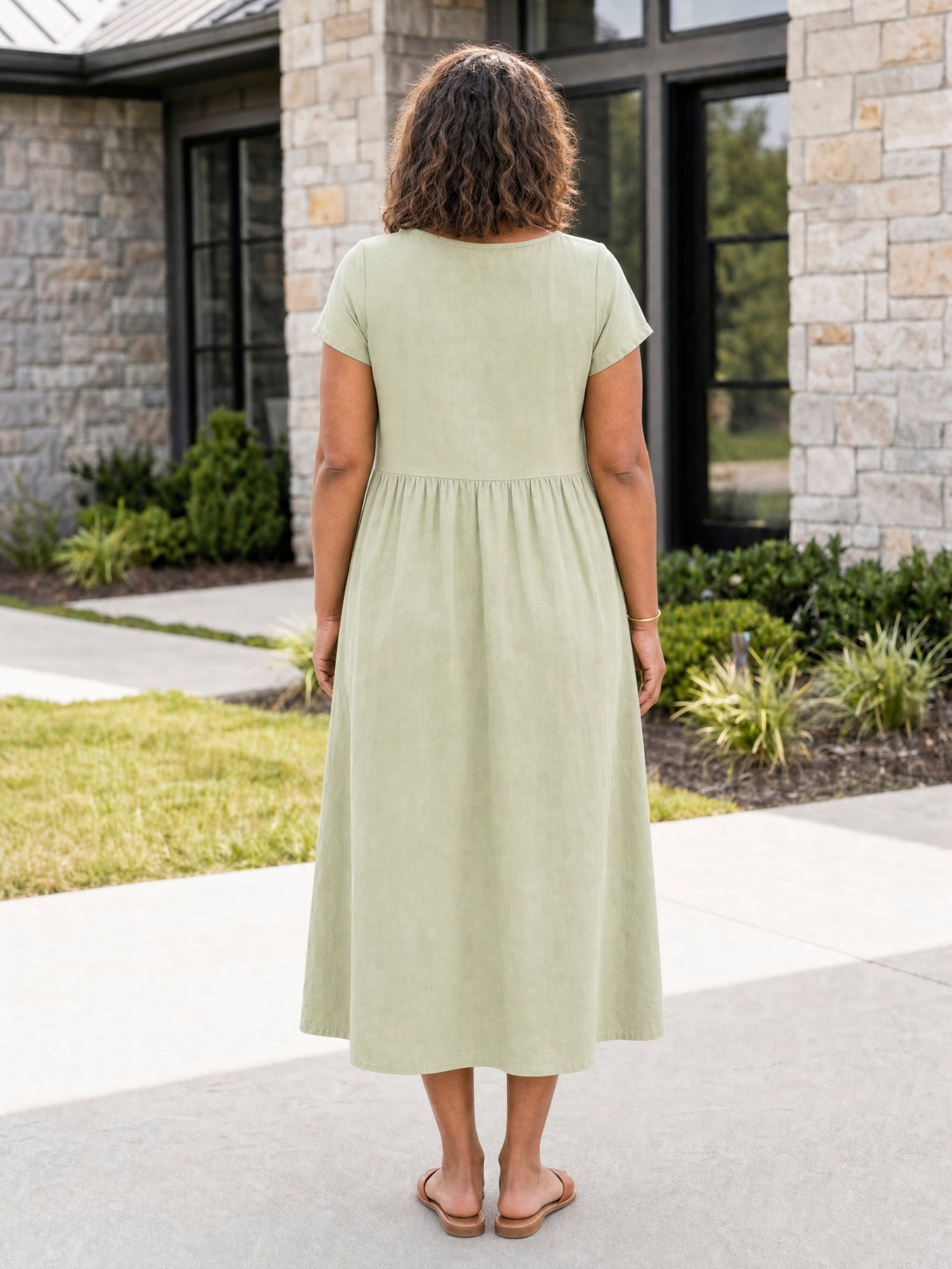 Gracie - Relaxed Midi Dress with Pockets
