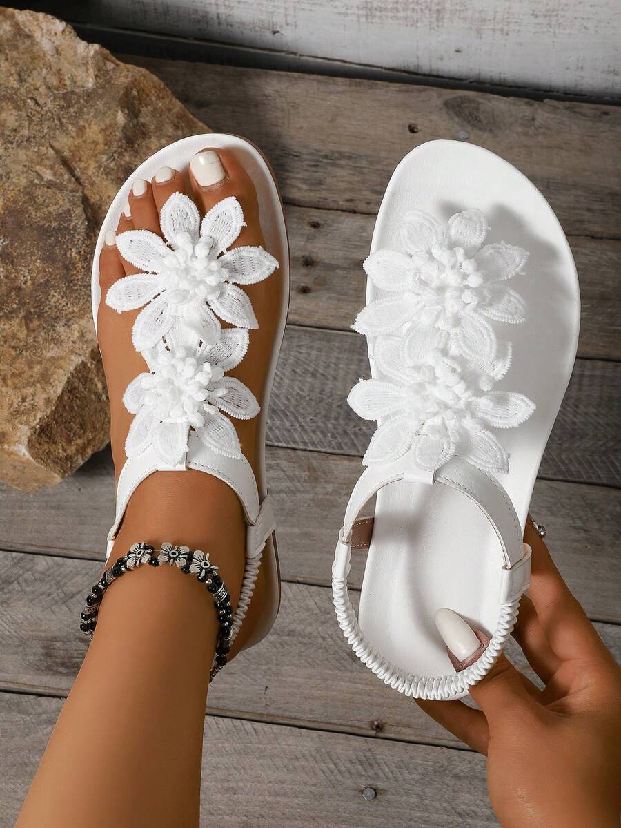 Floréa | Orthopaedic Sandals with Applied Flowers