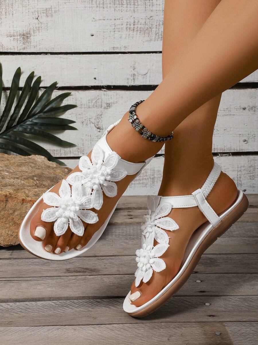 Floréa | Orthopaedic Sandals with Applied Flowers