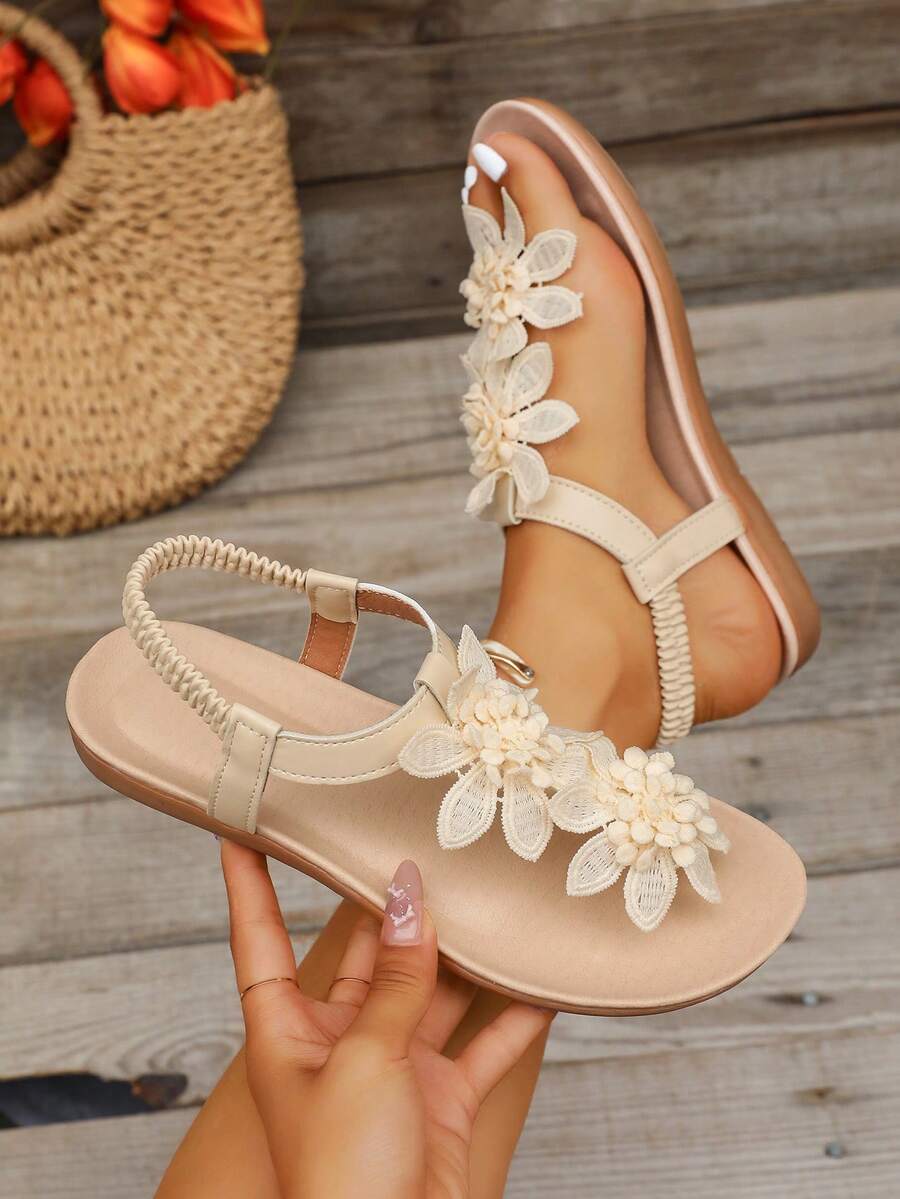 Floréa | Orthopaedic Sandals with Applied Flowers