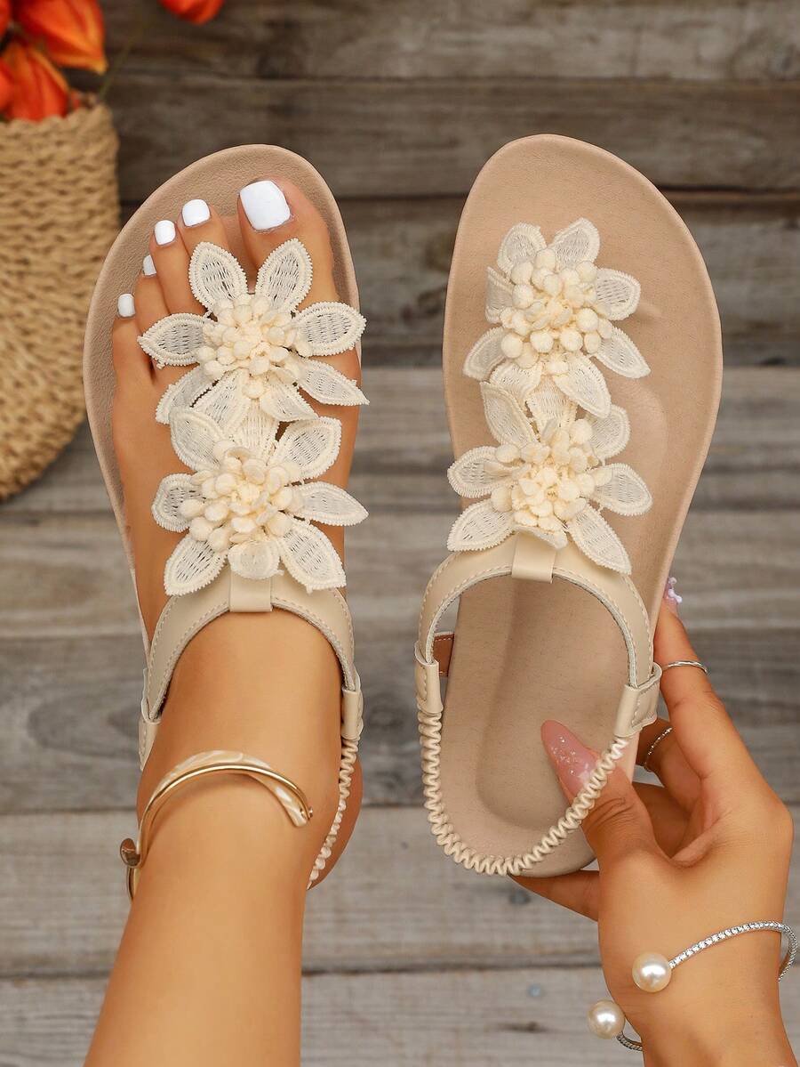 Floréa | Orthopaedic Sandals with Applied Flowers