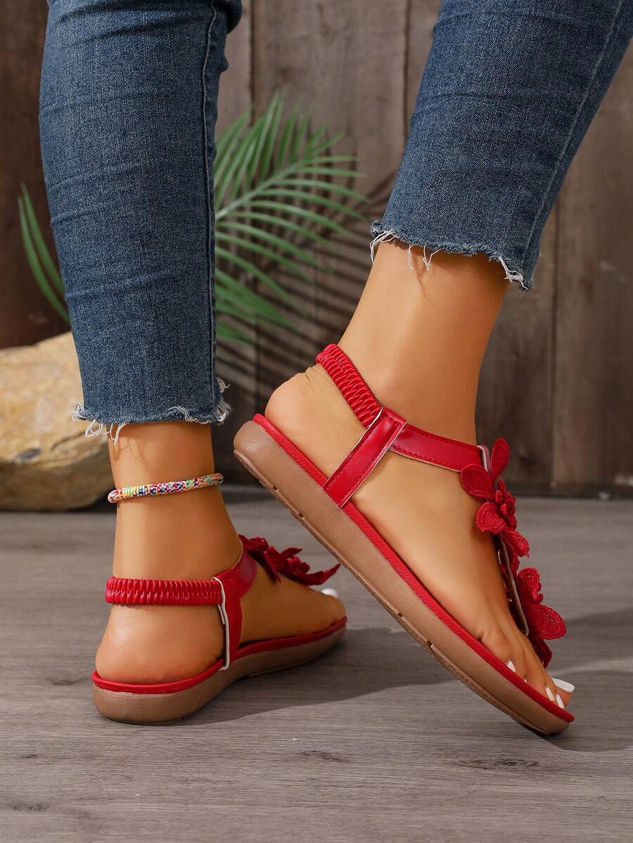 Floréa | Orthopaedic Sandals with Applied Flowers