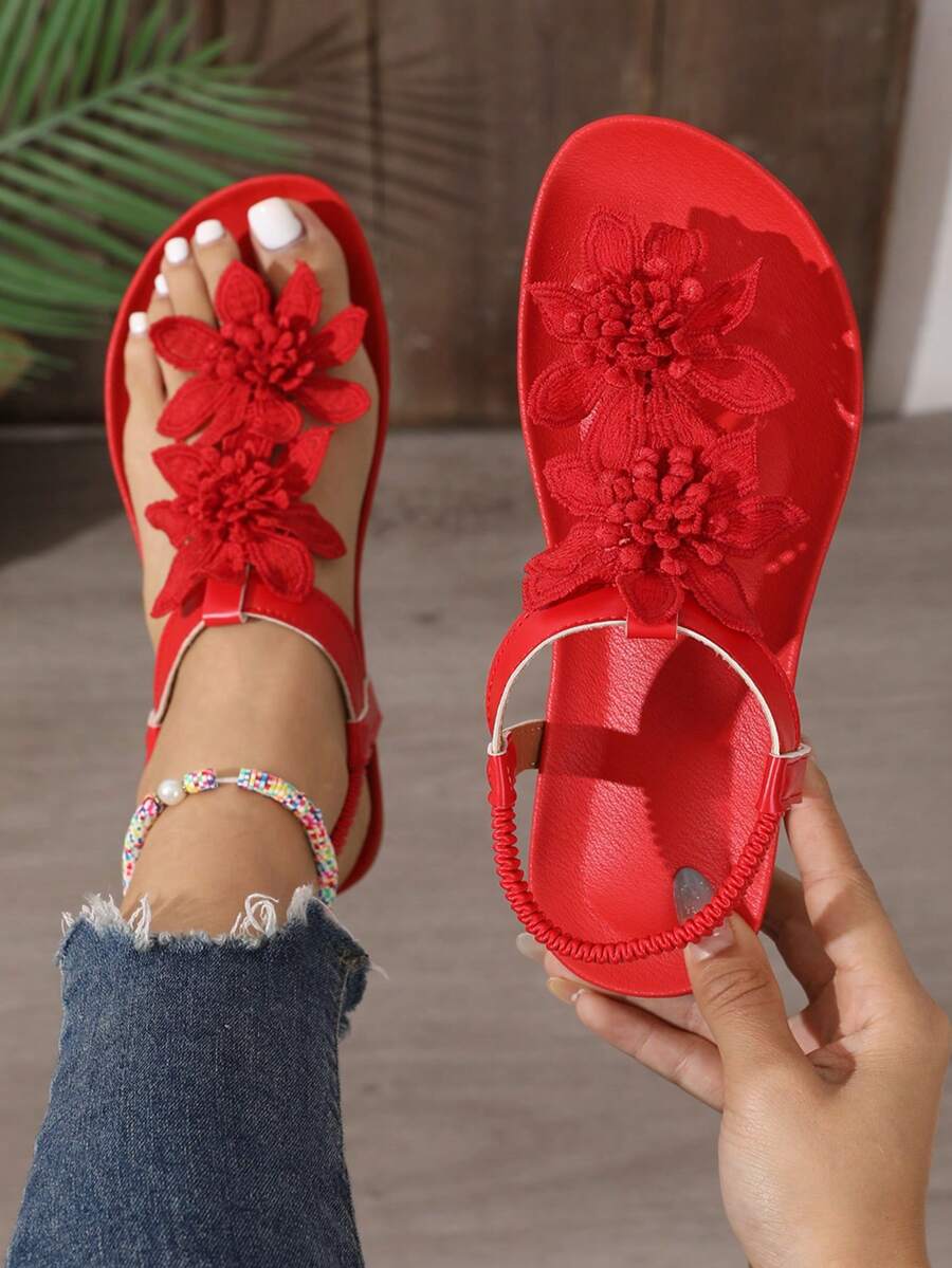 Floréa | Orthopaedic Sandals with Applied Flowers