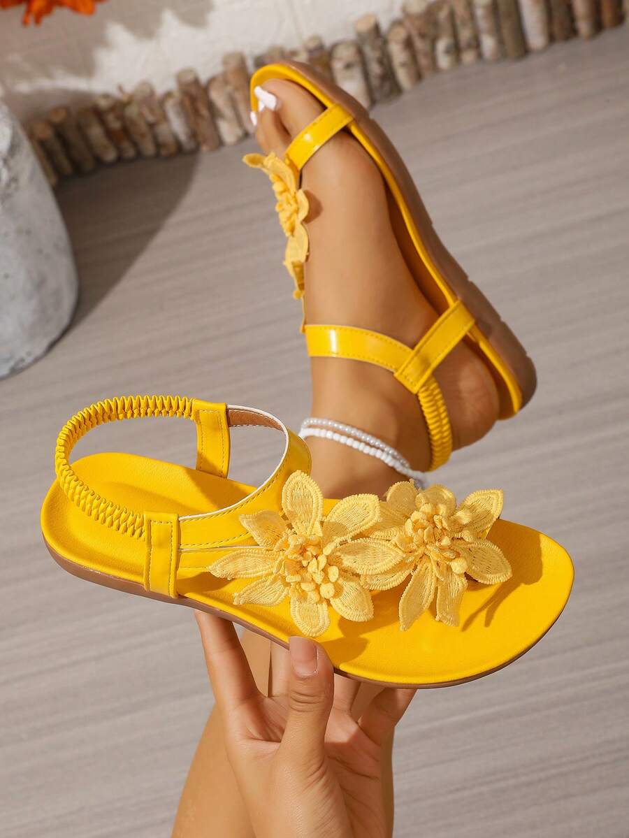 Floréa | Orthopaedic Sandals with Applied Flowers