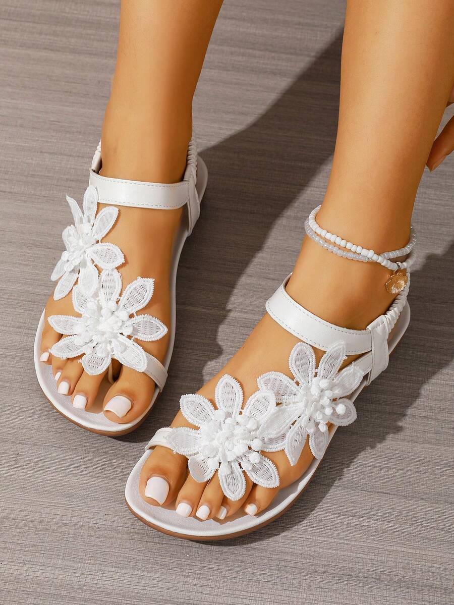 Floréa | Orthopaedic Sandals with Applied Flowers
