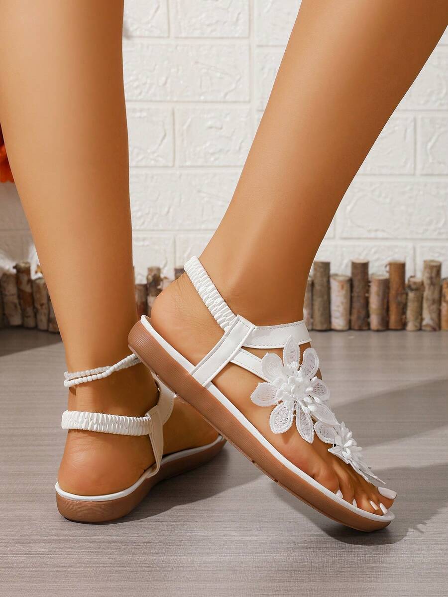 Floréa | Orthopaedic Sandals with Applied Flowers