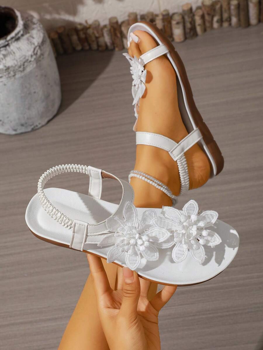 Floréa | Orthopaedic Sandals with Applied Flowers