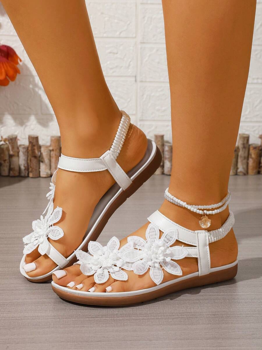 Floréa | Orthopaedic Sandals with Applied Flowers