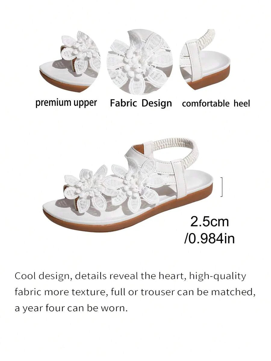 Floréa | Orthopaedic Sandals with Applied Flowers
