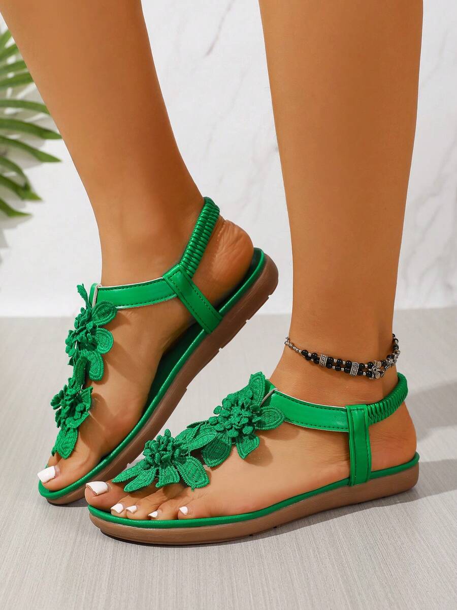 Floréa | Orthopaedic Sandals with Applied Flowers