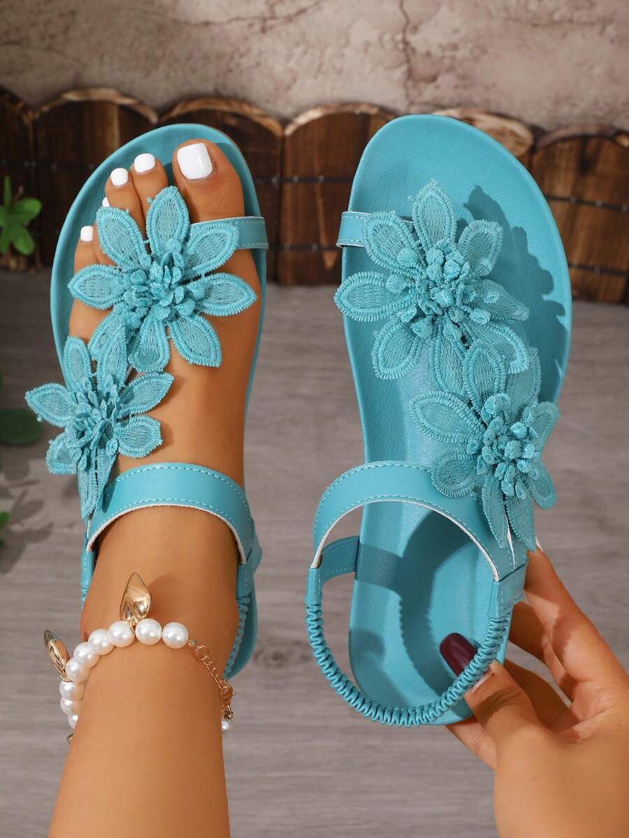 Floréa | Orthopaedic Sandals with Applied Flowers