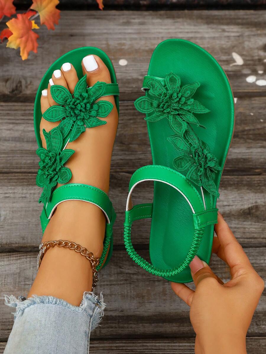 Floréa | Orthopaedic Sandals with Applied Flowers