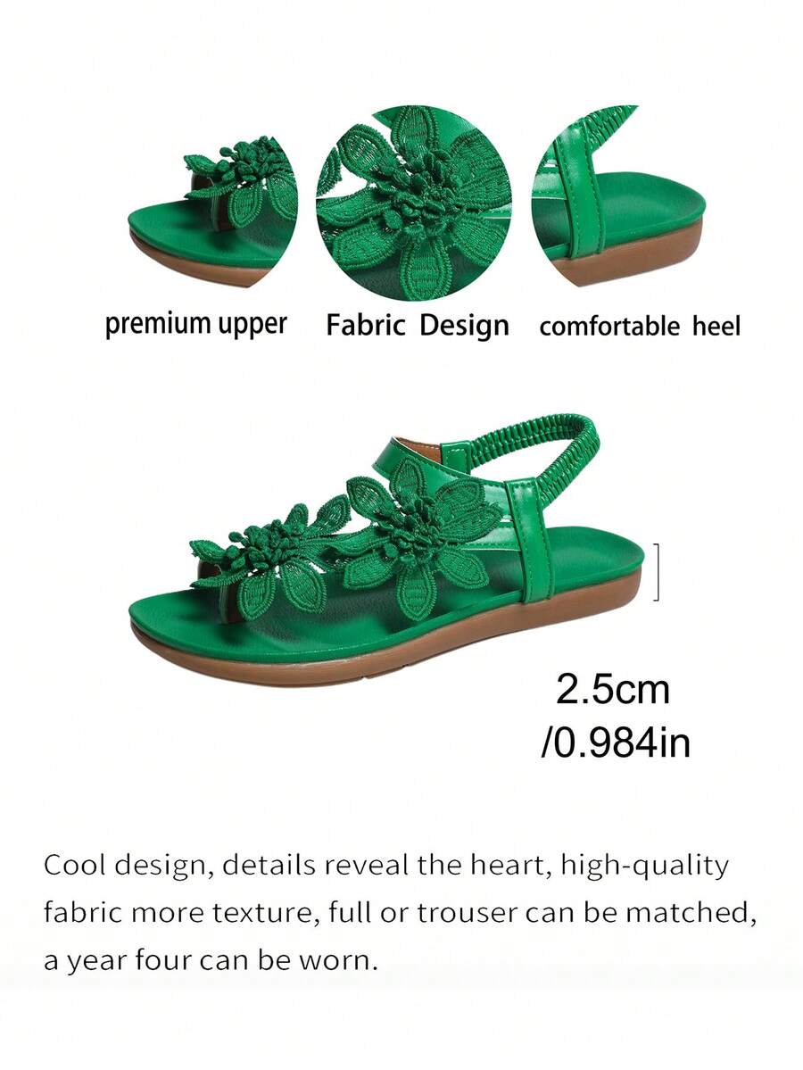 Floréa | Orthopaedic Sandals with Applied Flowers
