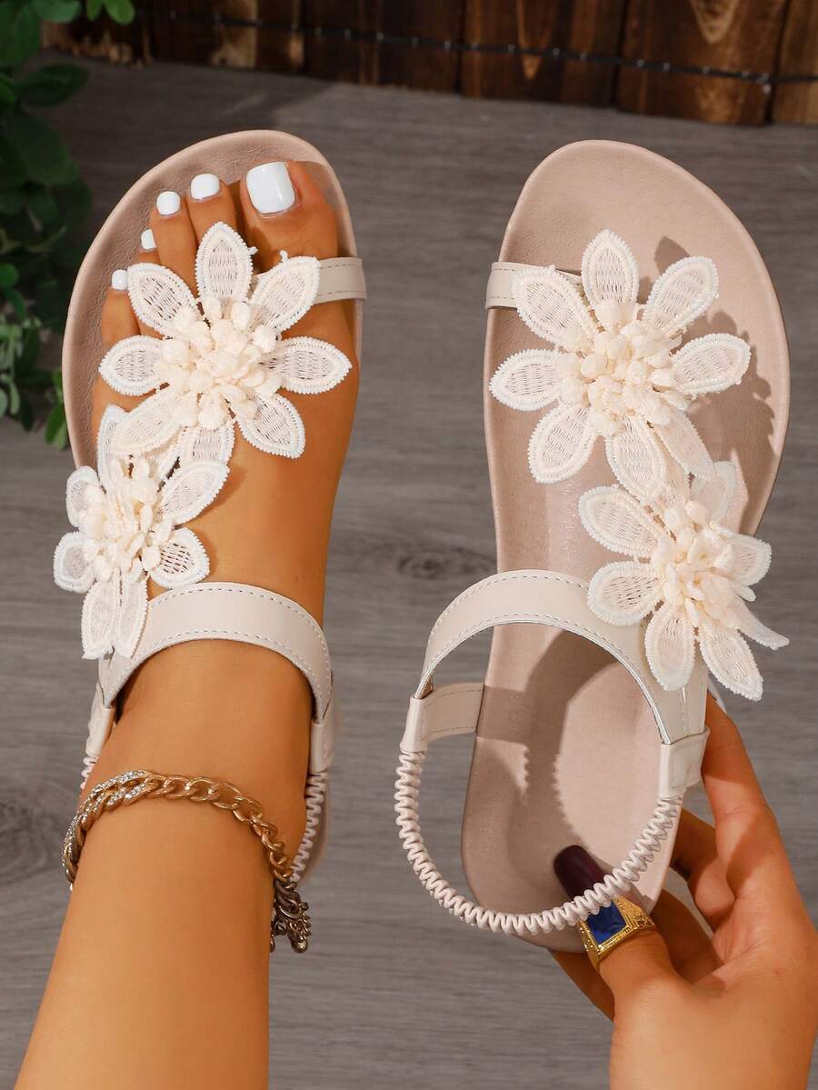 Floréa | Orthopaedic Sandals with Applied Flowers