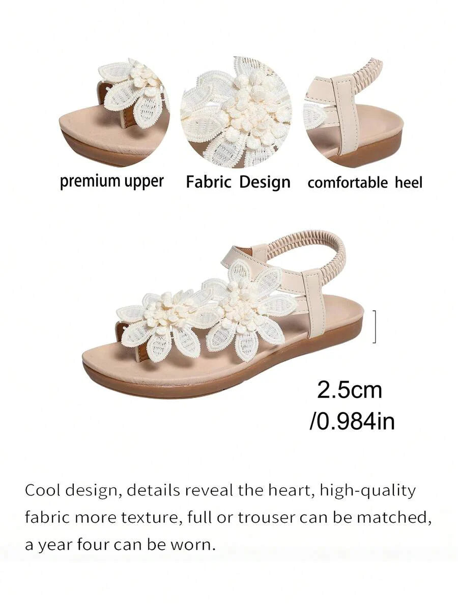 Floréa | Orthopaedic Sandals with Applied Flowers