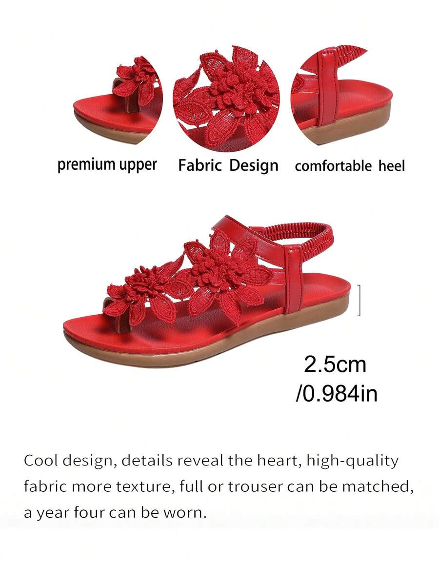 Floréa | Orthopaedic Sandals with Applied Flowers