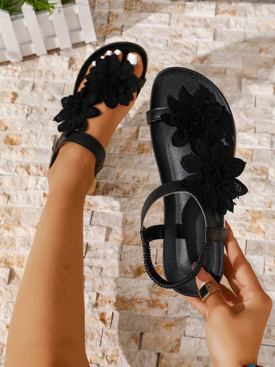 Floréa | Orthopaedic Sandals with Applied Flowers