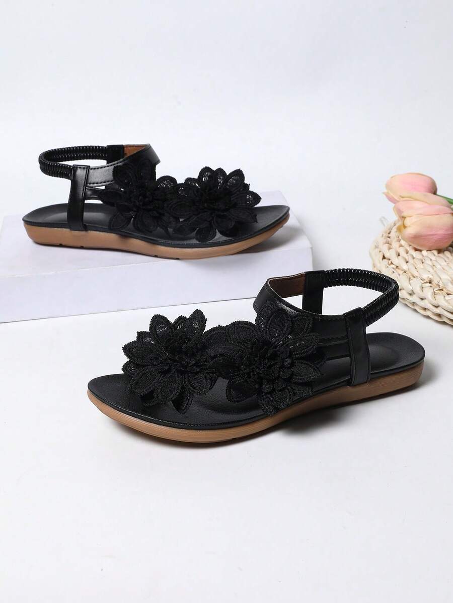 Floréa | Orthopaedic Sandals with Applied Flowers