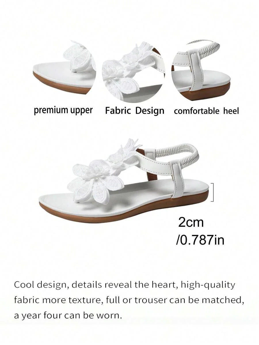 Floréa | Orthopaedic Sandals with Applied Flowers