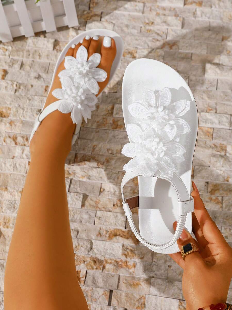 Floréa | Orthopaedic Sandals with Applied Flowers