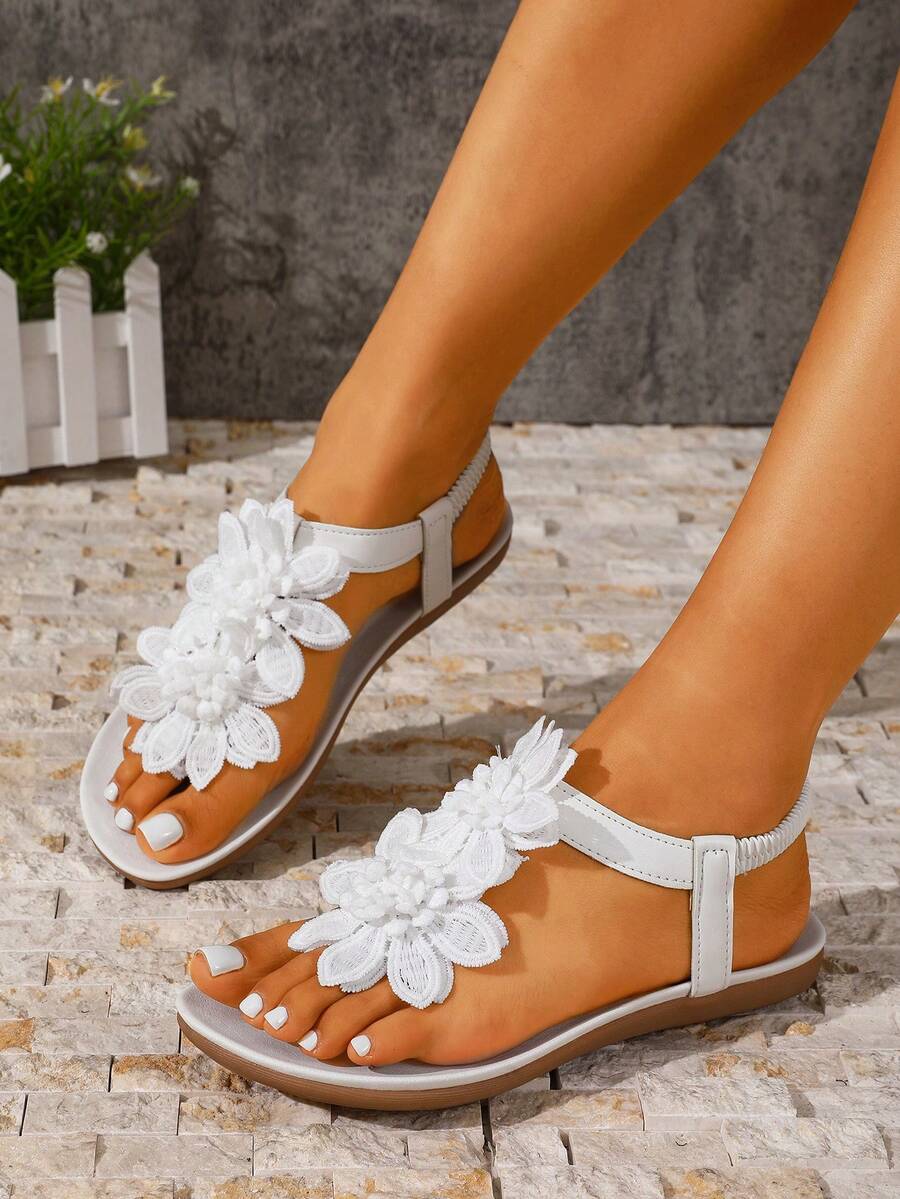 Floréa | Orthopaedic Sandals with Applied Flowers