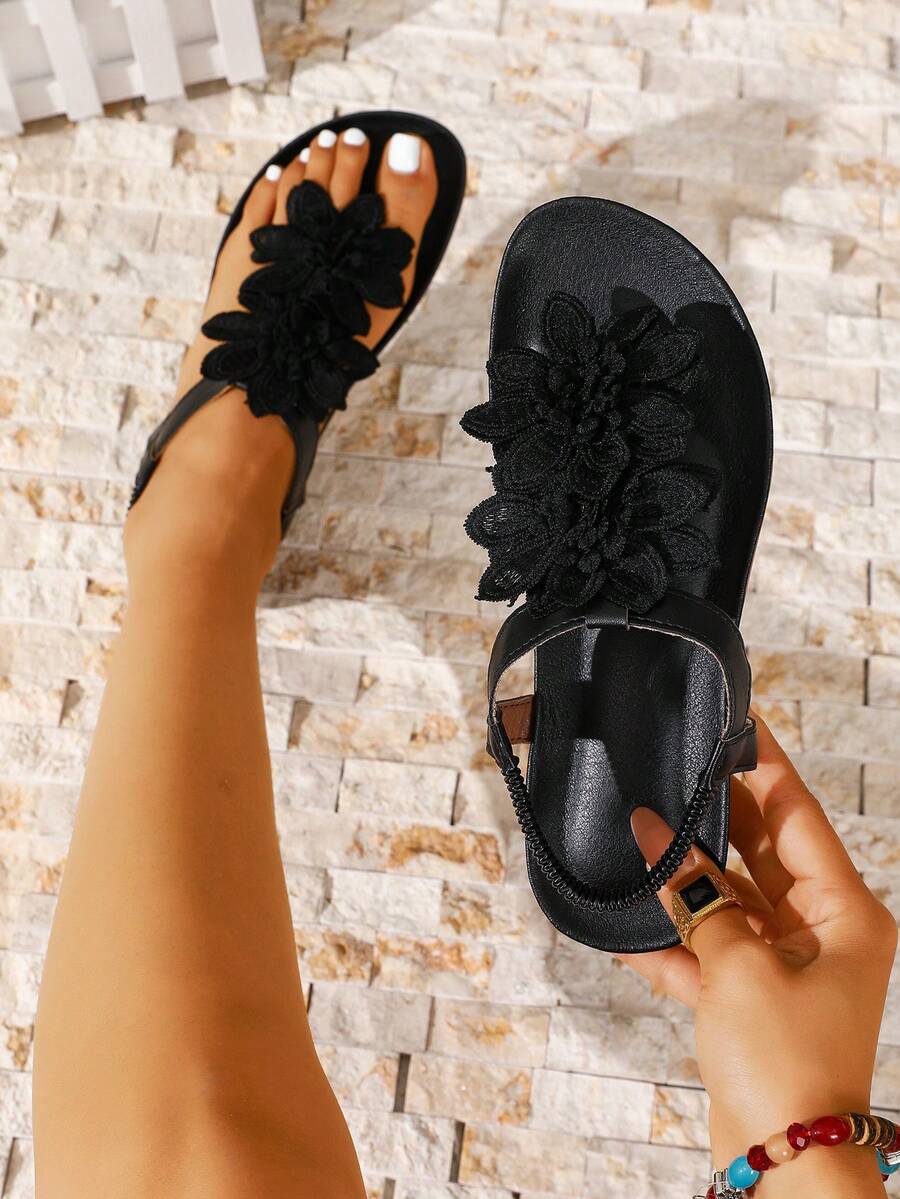 Floréa | Orthopaedic Sandals with Applied Flowers