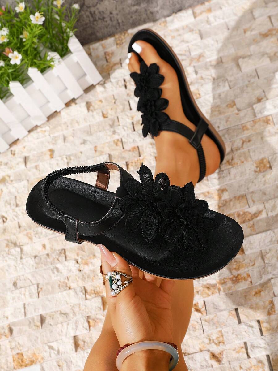 Floréa | Orthopaedic Sandals with Applied Flowers