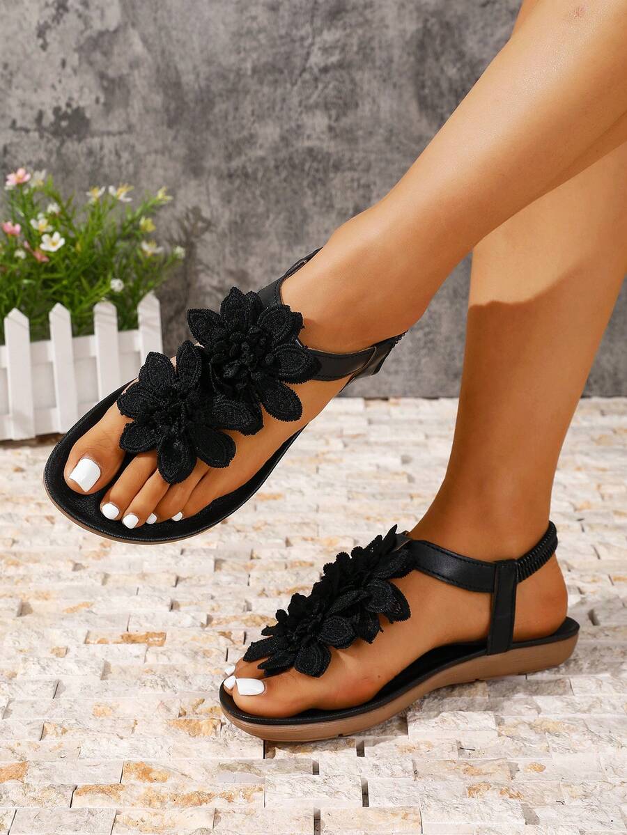 Floréa | Orthopaedic Sandals with Applied Flowers