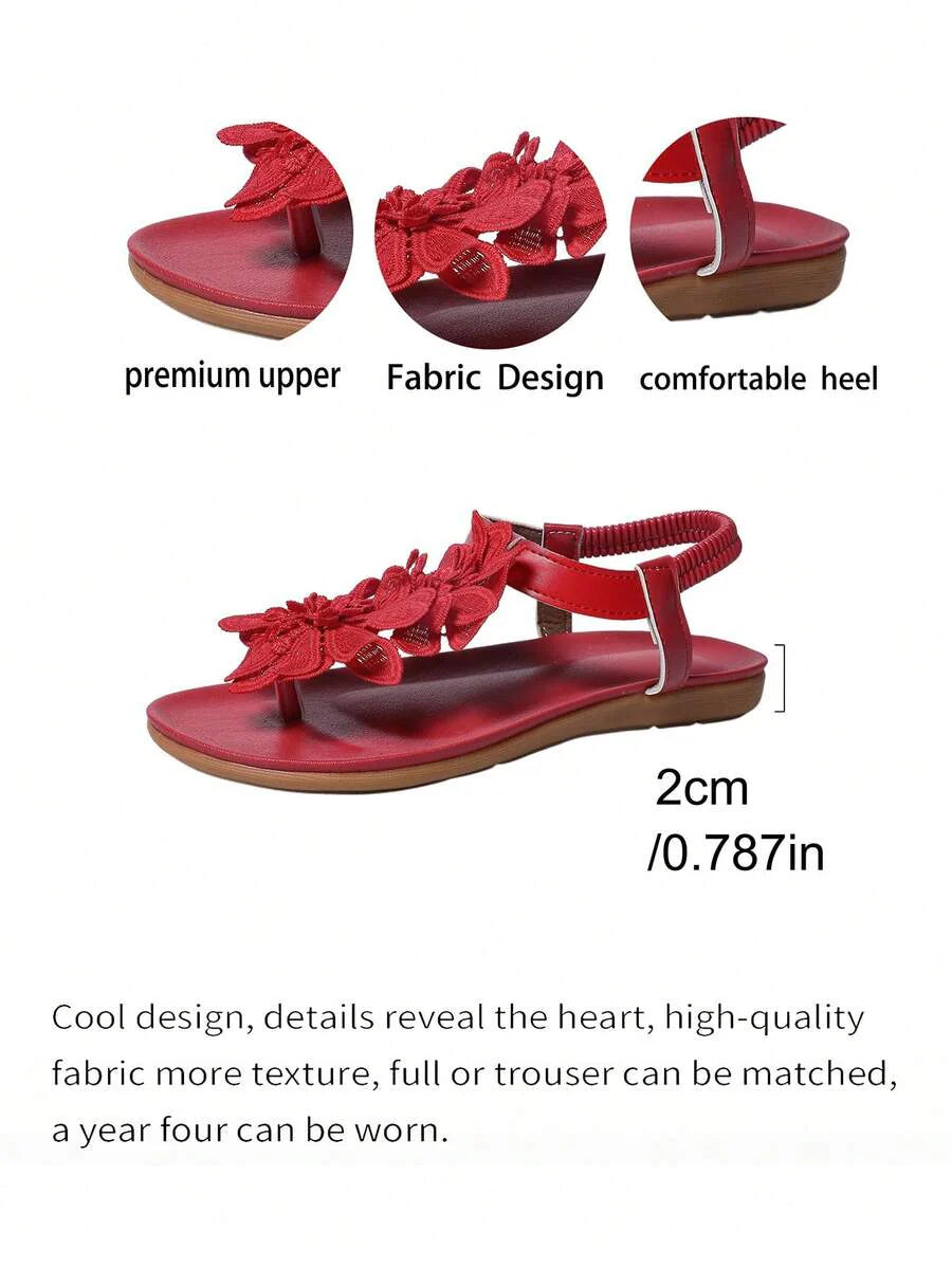 Floréa | Orthopaedic Sandals with Applied Flowers