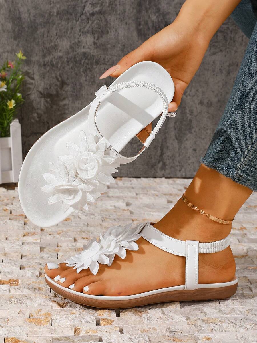 Floréa | Orthopaedic Sandals with Applied Flowers
