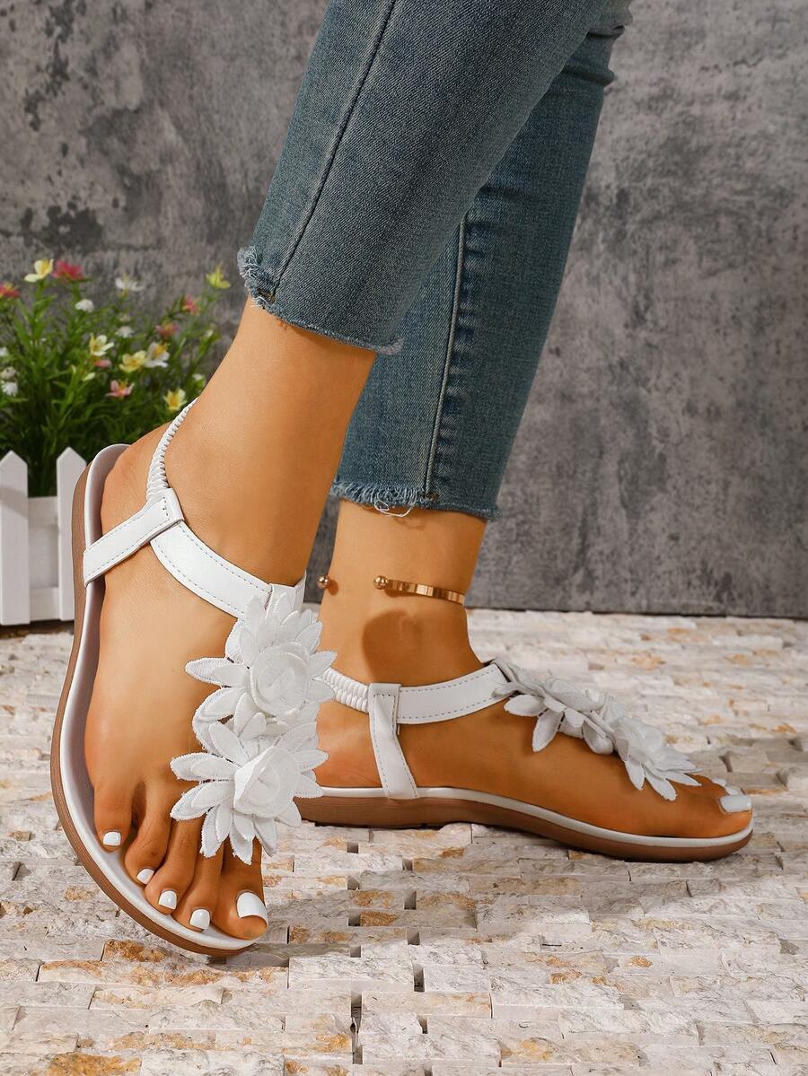 Floréa | Orthopaedic Sandals with Applied Flowers