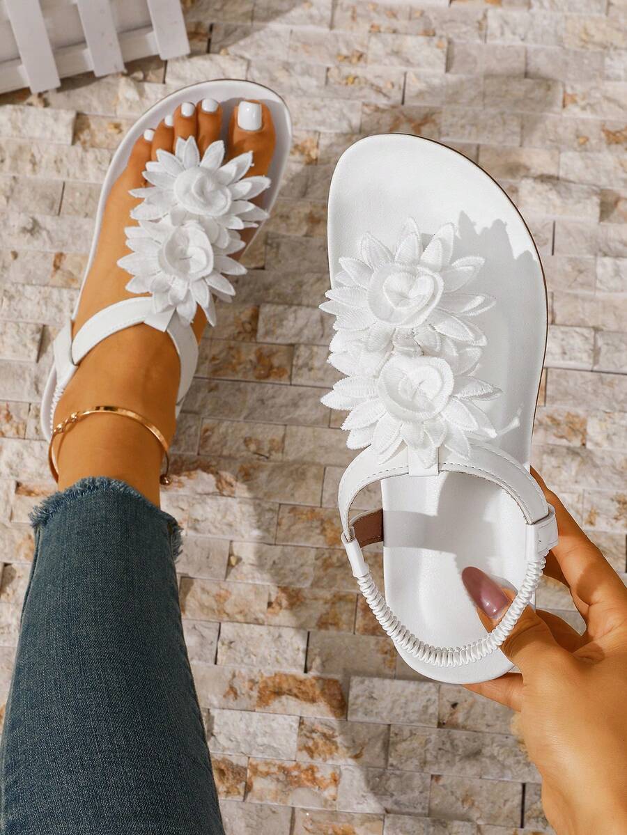 Floréa | Orthopaedic Sandals with Applied Flowers