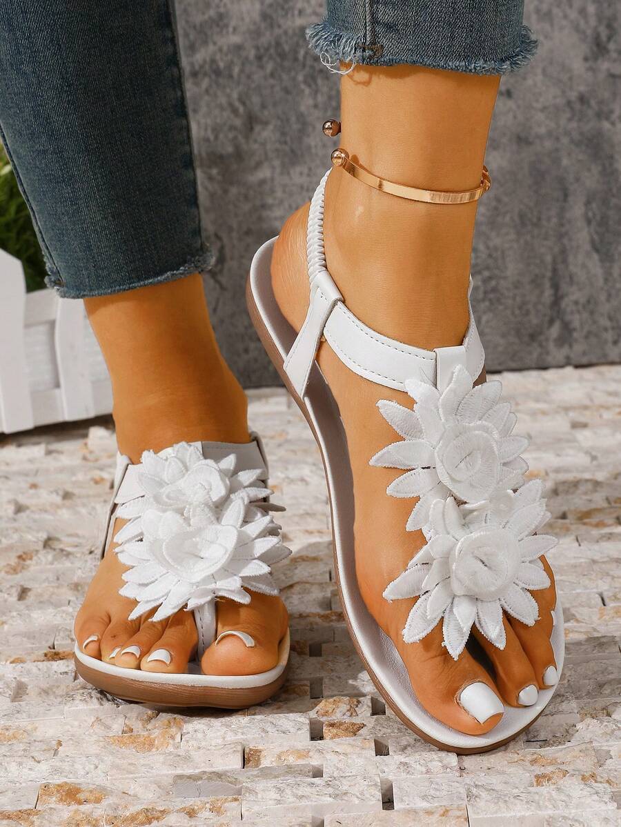 Floréa | Orthopaedic Sandals with Applied Flowers