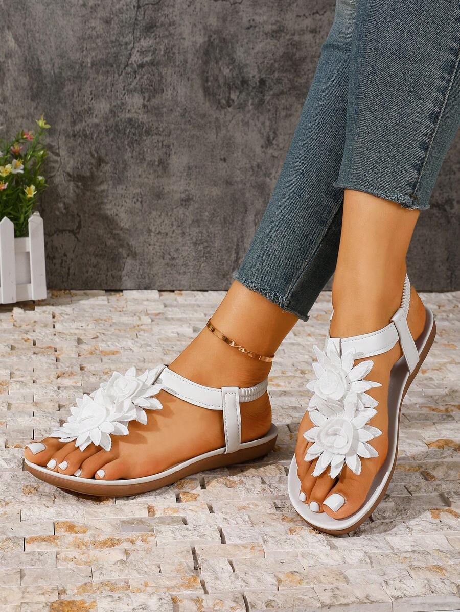 Floréa | Orthopaedic Sandals with Applied Flowers