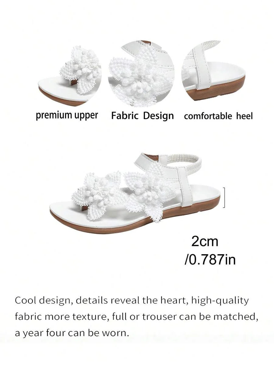 Floréa | Orthopaedic Sandals with Applied Flowers