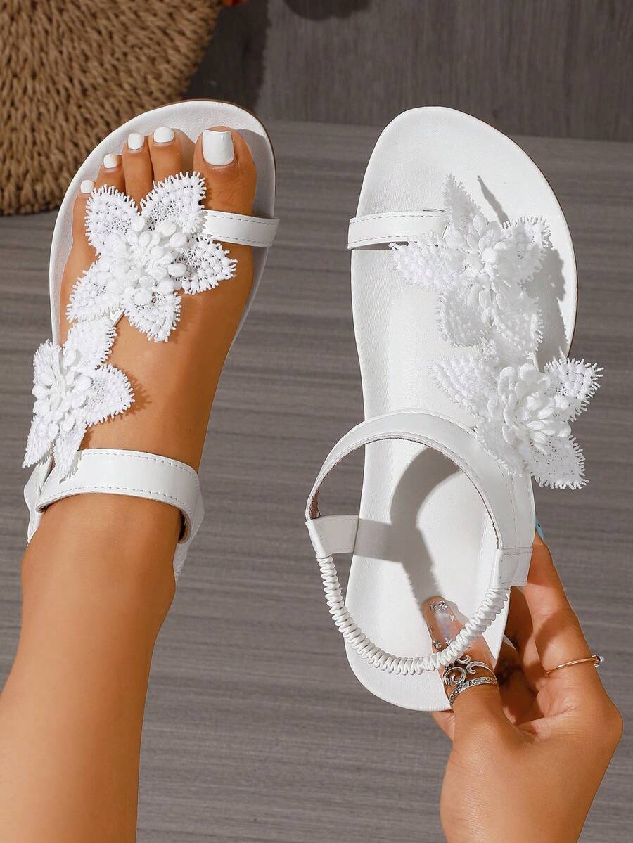 Floréa | Orthopaedic Sandals with Applied Flowers