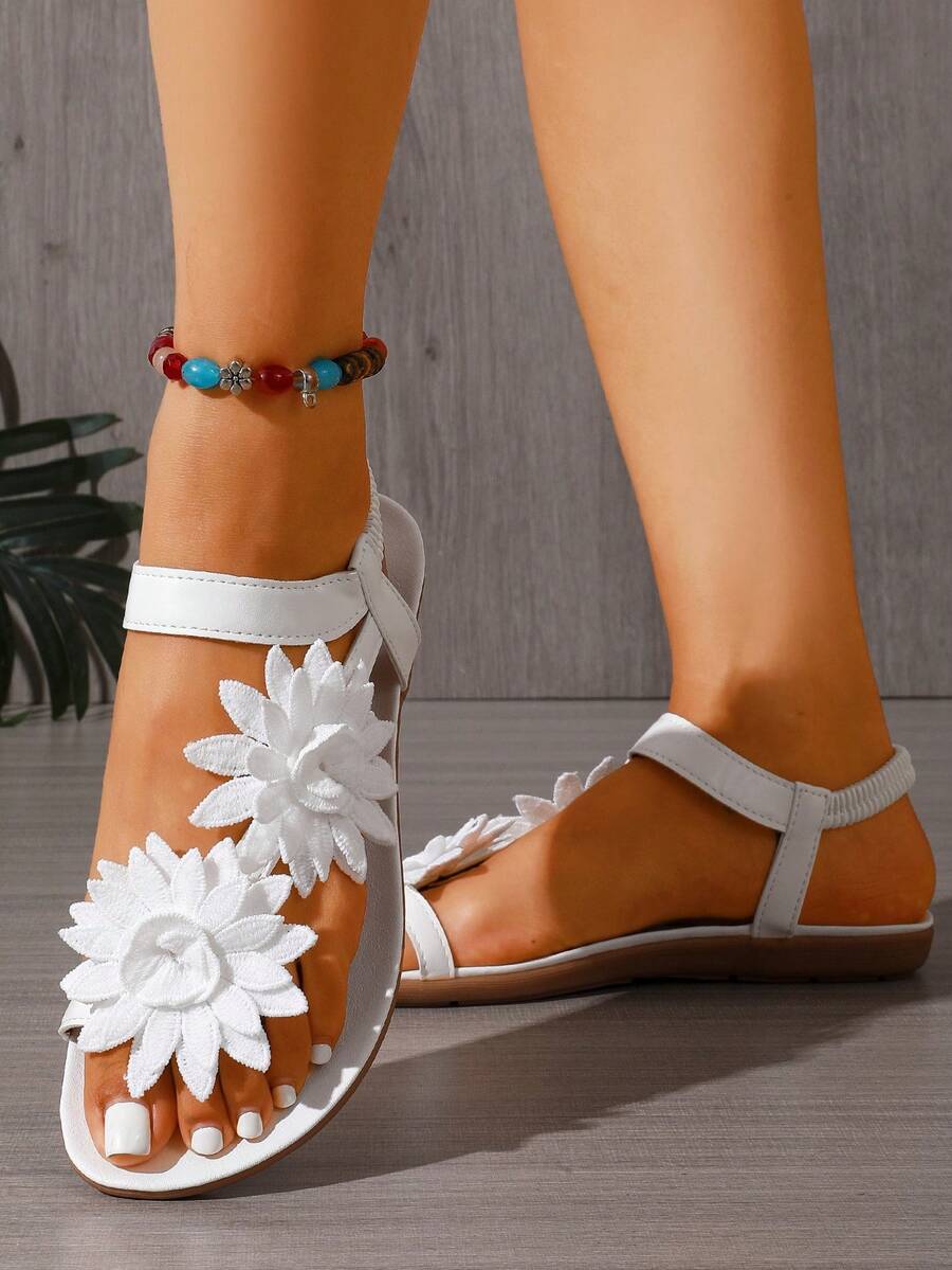 Floréa | Orthopaedic Sandals with Applied Flowers