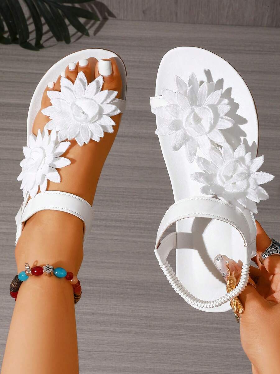 Floréa | Orthopaedic Sandals with Applied Flowers