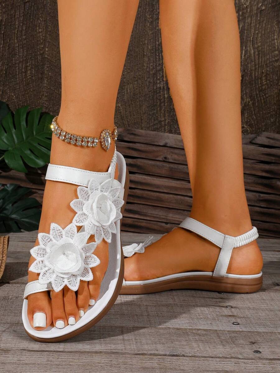 Floréa | Orthopaedic Sandals with Applied Flowers