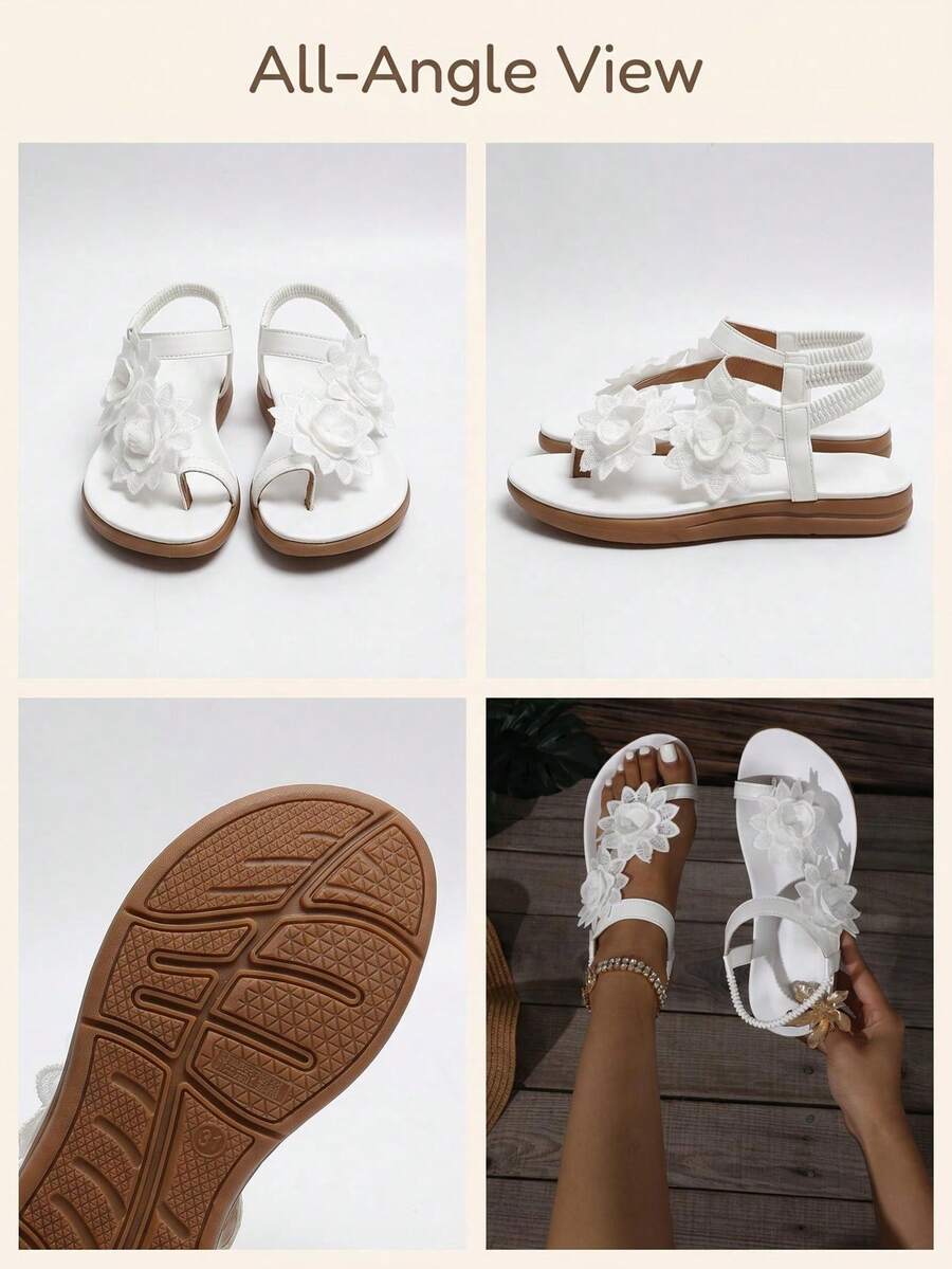 Floréa | Orthopaedic Sandals with Applied Flowers
