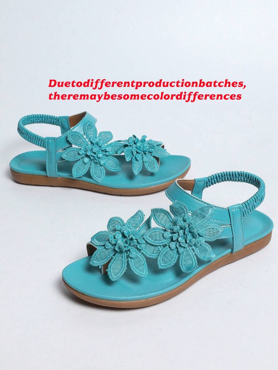 Floréa | Orthopaedic Sandals with Applied Flowers