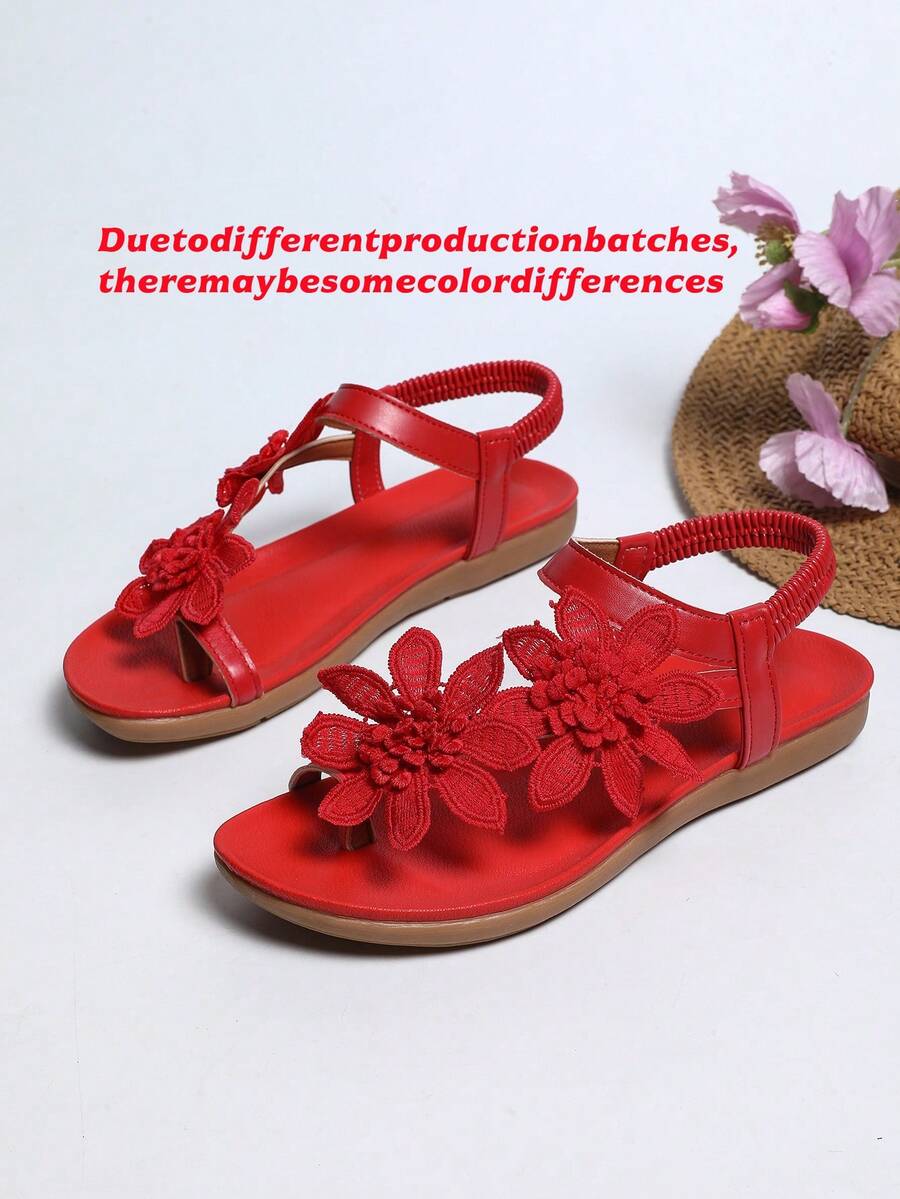 Floréa | Orthopaedic Sandals with Applied Flowers