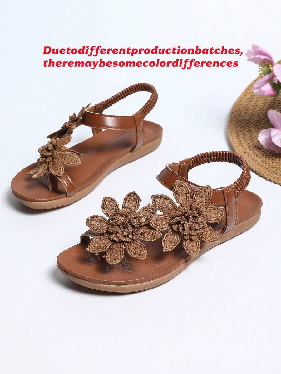 Floréa | Orthopaedic Sandals with Applied Flowers