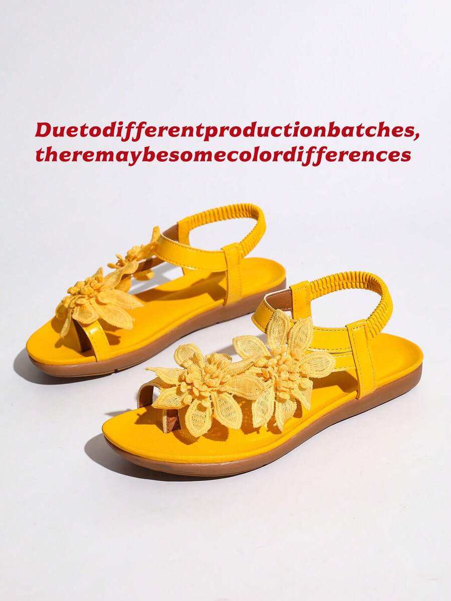 Floréa | Orthopaedic Sandals with Applied Flowers