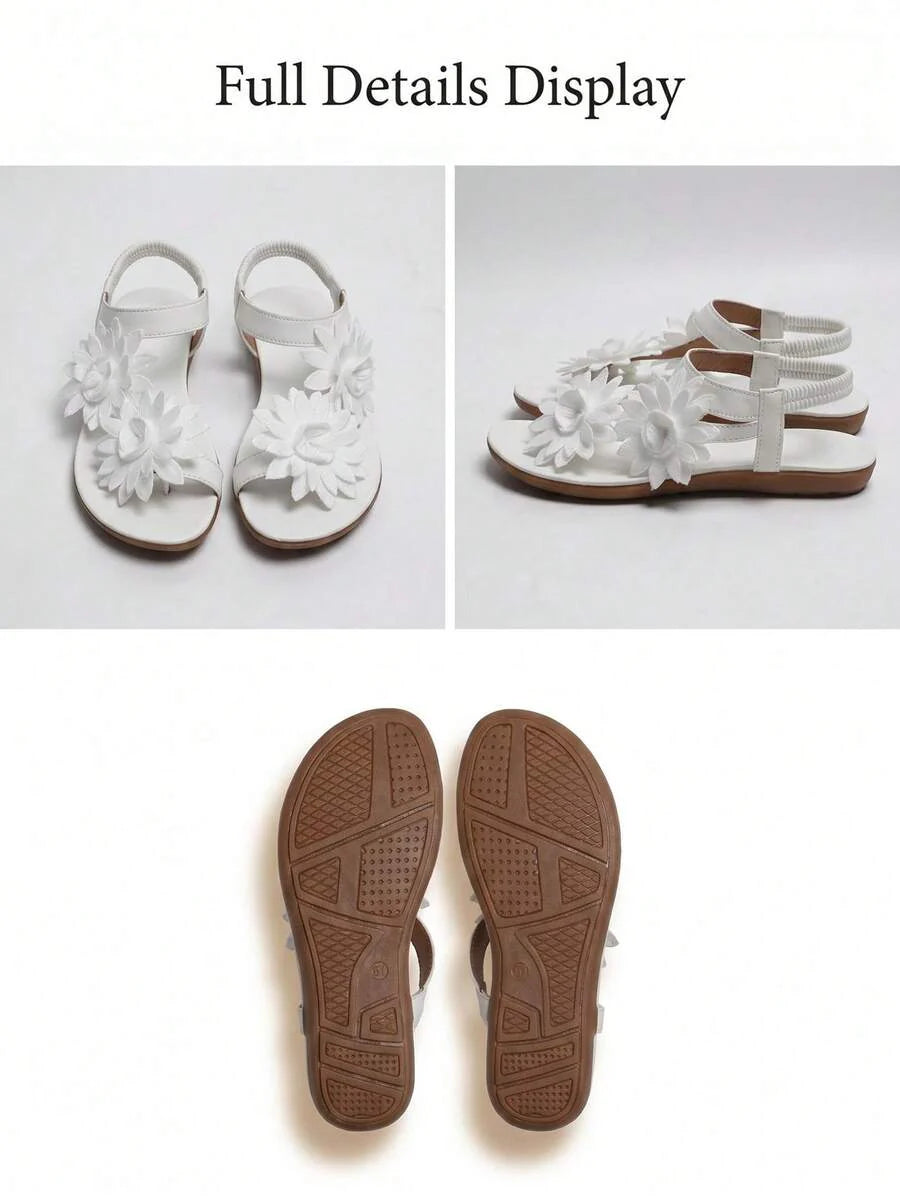 Floréa | Orthopaedic Sandals with Applied Flowers