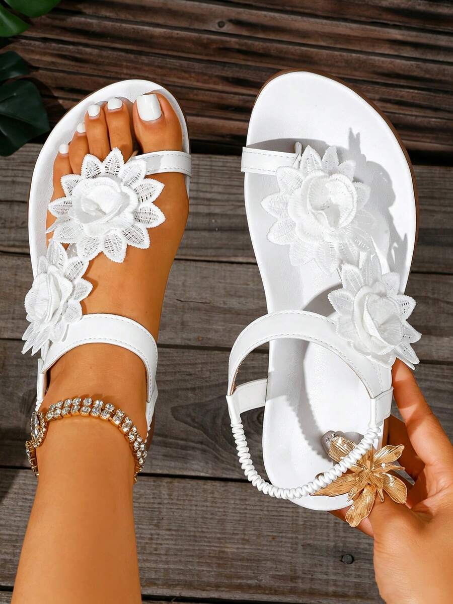 Floréa | Orthopaedic Sandals with Applied Flowers