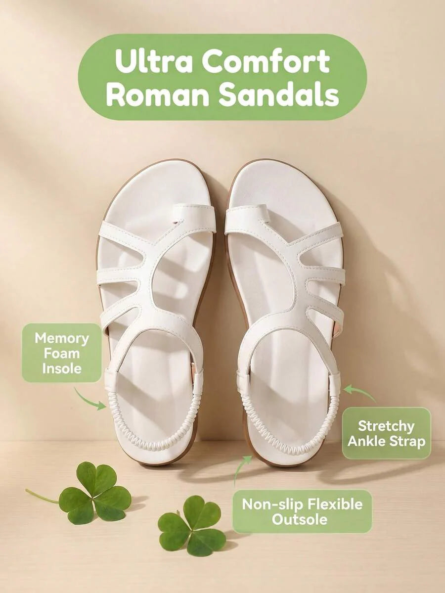 Floréa | Orthopaedic Sandals with Applied Flowers
