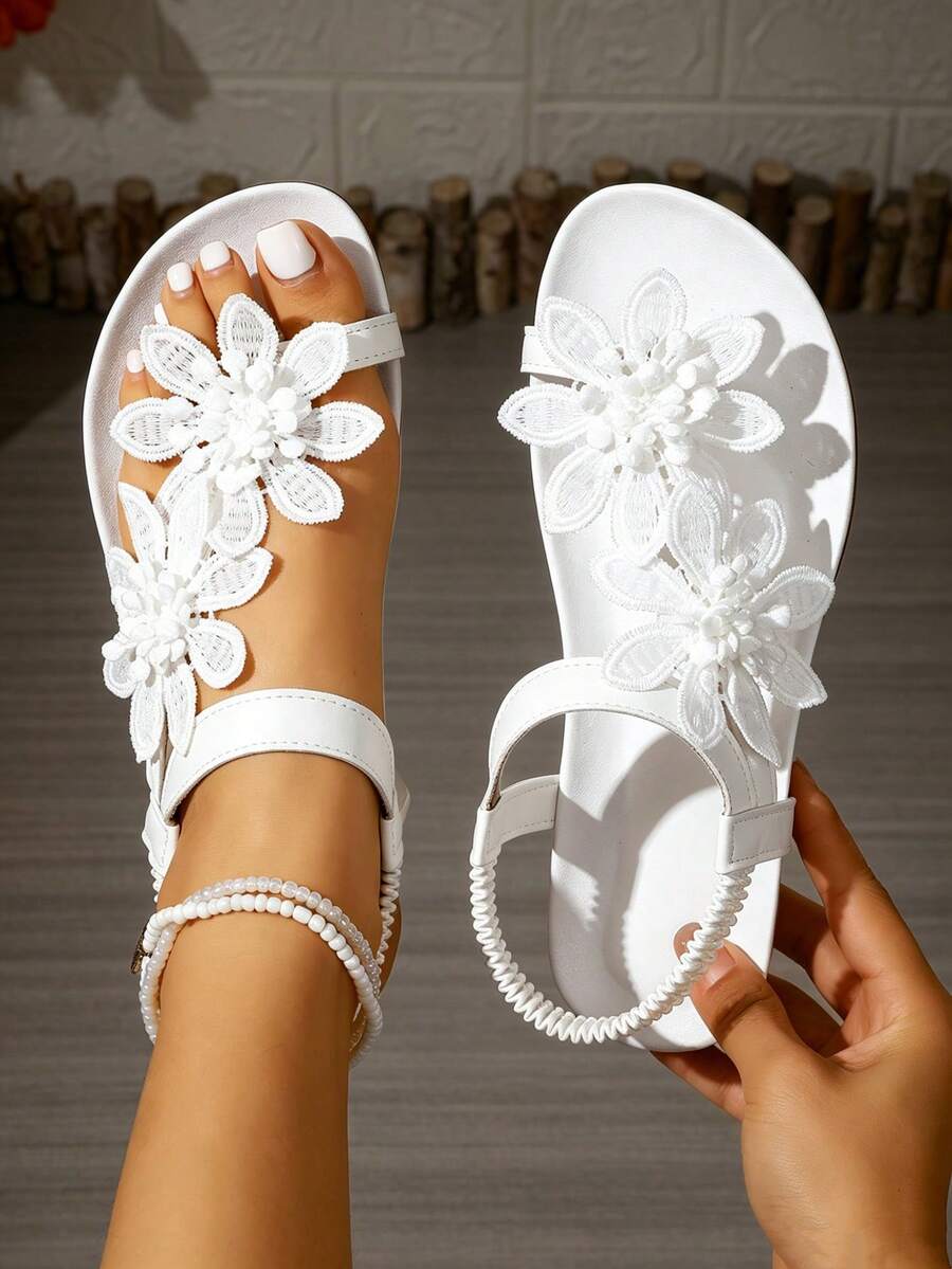 Floréa | Orthopaedic Sandals with Applied Flowers