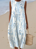 Joy™ | Midi Dress with Leaf Print